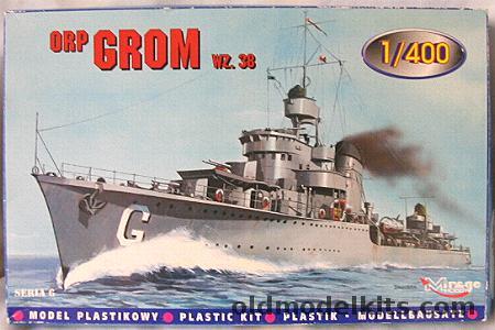 Mirage Hobby 1/400 Grom WZ38 Destroyer, 40012 plastic model kit